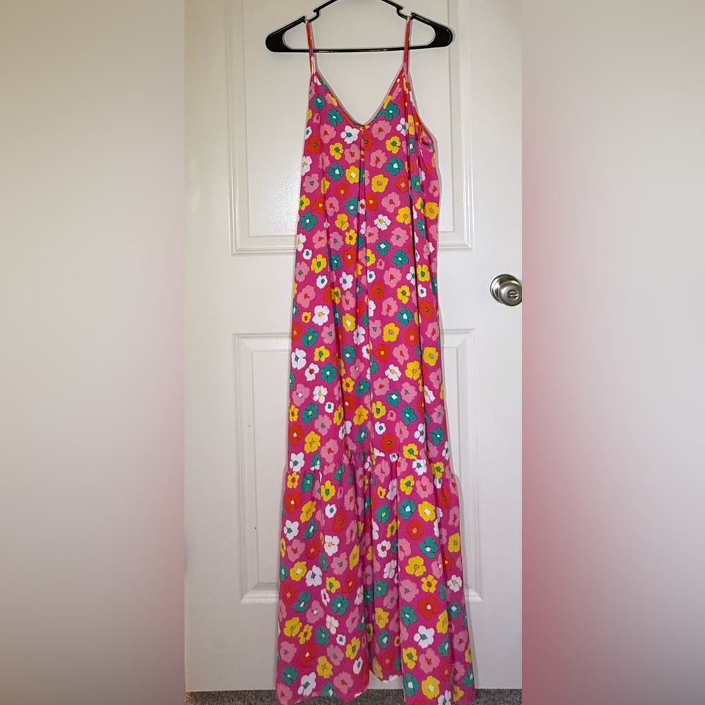 Floral Pink Maxi Skirt